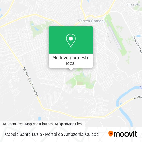 Capela Santa Luzia - Portal da Amazônia mapa