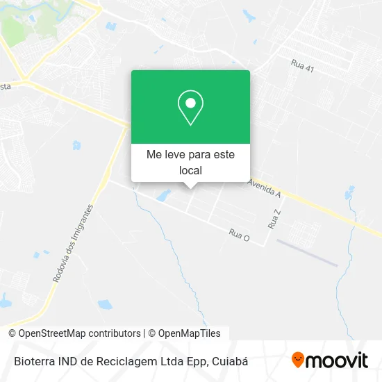Bioterra IND de Reciclagem Ltda Epp mapa