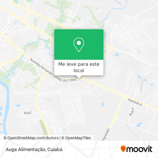 Auge Alimentação mapa