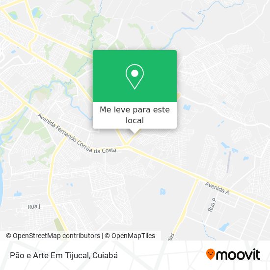Pão e Arte Em Tijucal mapa