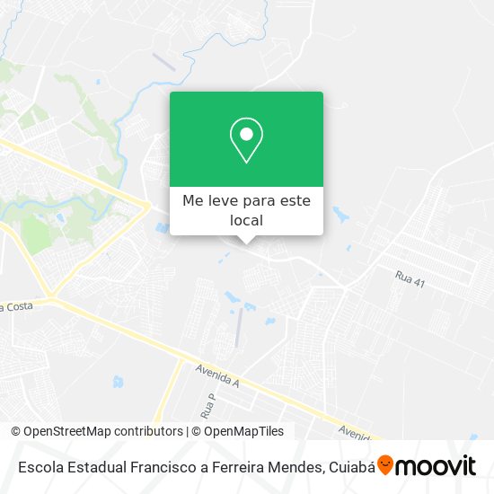 Escola Estadual Francisco a Ferreira Mendes mapa