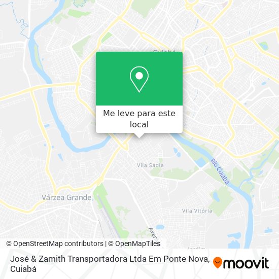 José & Zamith Transportadora Ltda Em Ponte Nova mapa