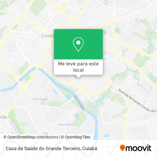 Casa de Saúde do Grande Terceiro mapa