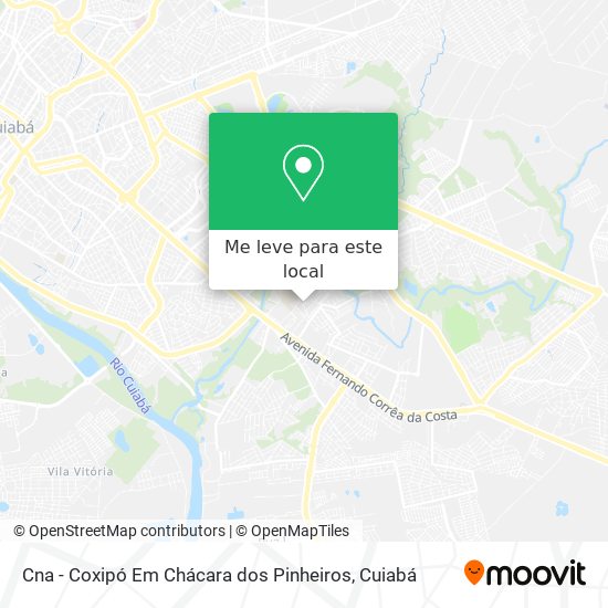 Cna - Coxipó Em Chácara dos Pinheiros mapa