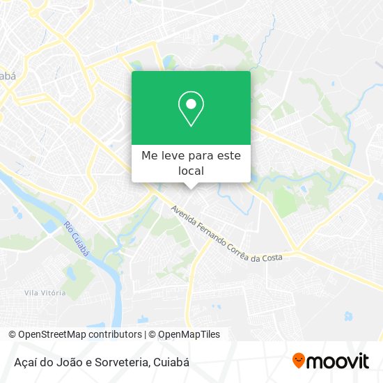 Açaí do João e Sorveteria mapa