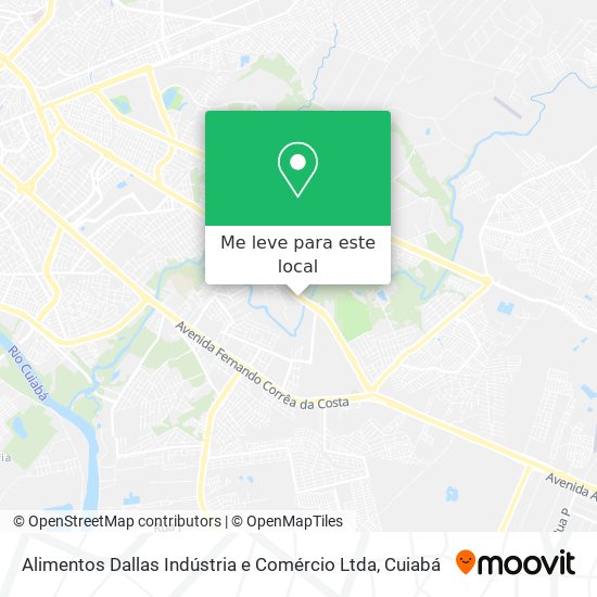 Alimentos Dallas Indústria e Comércio Ltda mapa