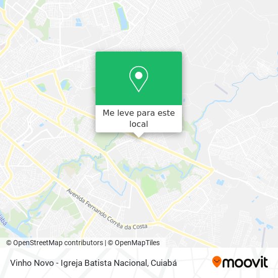 Vinho Novo - Igreja Batista Nacional mapa