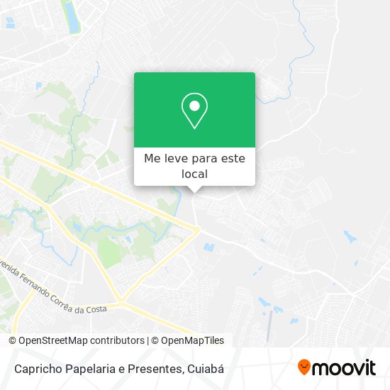 Capricho Papelaria e Presentes mapa