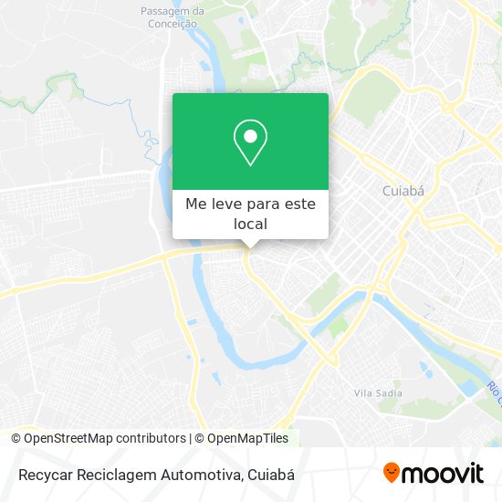 Recycar Reciclagem Automotiva mapa