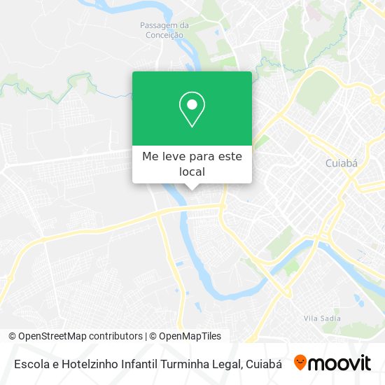Escola e Hotelzinho Infantil Turminha Legal mapa