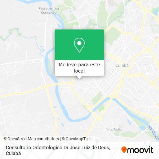 Consultório Odontológico Dr José Luiz de Deus mapa