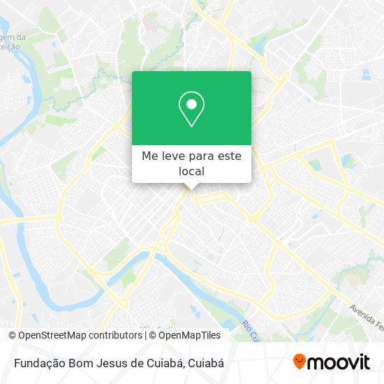 Fundação Bom Jesus de Cuiabá mapa