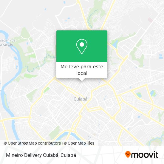 Mineiro Delivery Cuiabá mapa