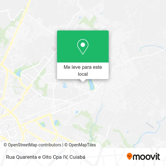 Rua Quarenta e Oito Cpa IV mapa
