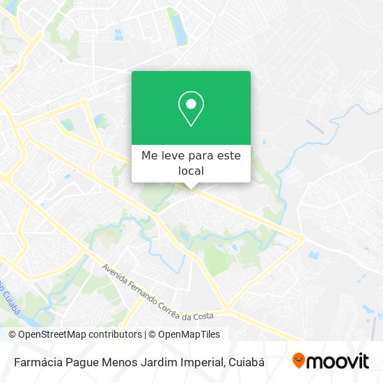 Farmácia Pague Menos Jardim Imperial mapa