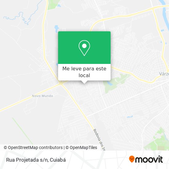 Rua Projetada s/n mapa
