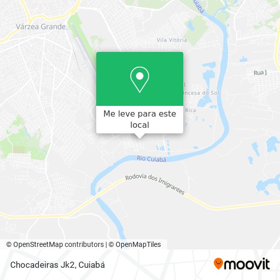 Chocadeiras Jk2 mapa