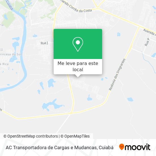 AC Transportadora de Cargas e Mudancas mapa