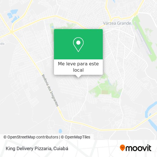 King Delivery Pizzaria mapa
