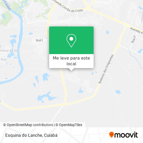 Esquina do Lanche mapa
