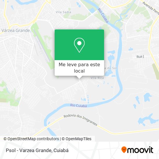 Psol - Varzea Grande mapa