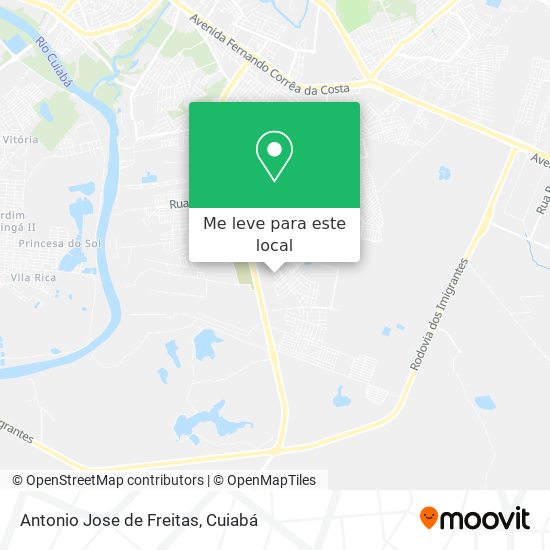 Antonio Jose de Freitas mapa
