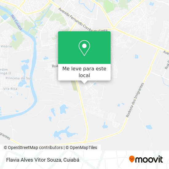 Flavia Alves Vitor Souza mapa