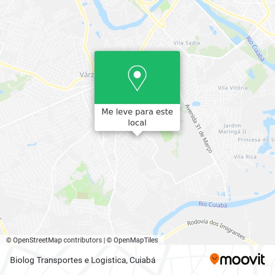 Biolog Transportes e Logistica mapa