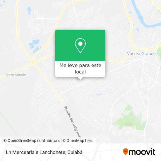 Ln Mercearia e Lanchonete mapa