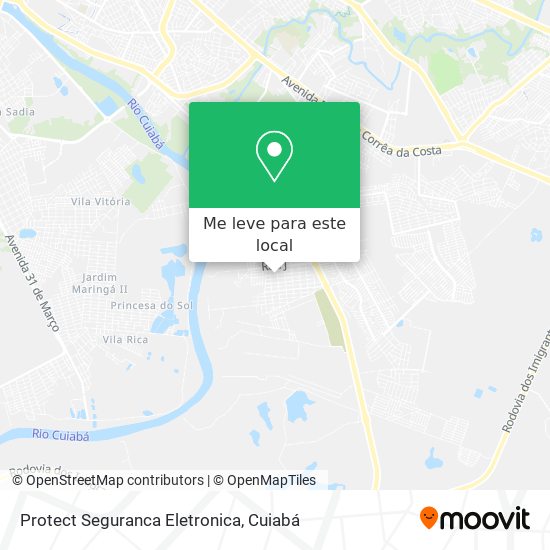 Protect Seguranca Eletronica mapa