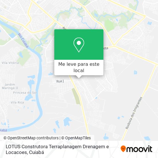 LOTUS Construtora Terraplanagem Drenagem e Locacoes mapa