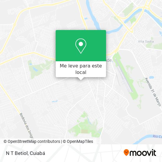 N T Betiol mapa