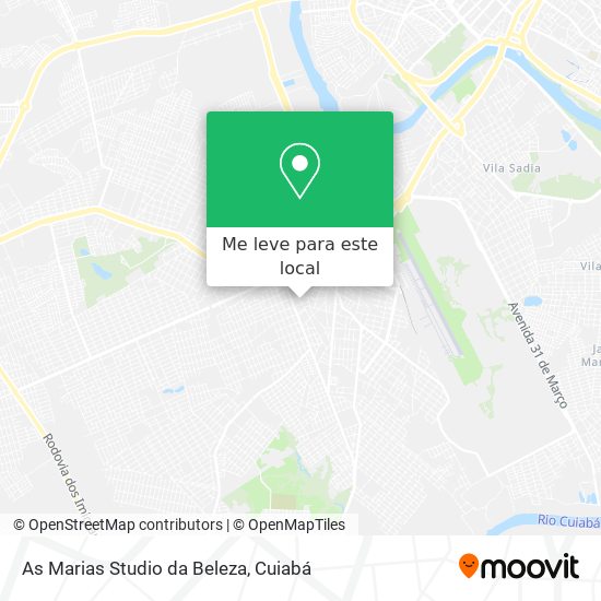 As Marias Studio da Beleza mapa