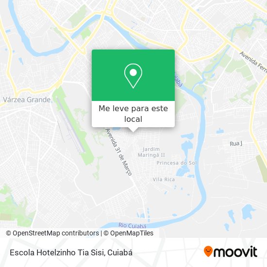 Escola Hotelzinho Tia Sisi mapa