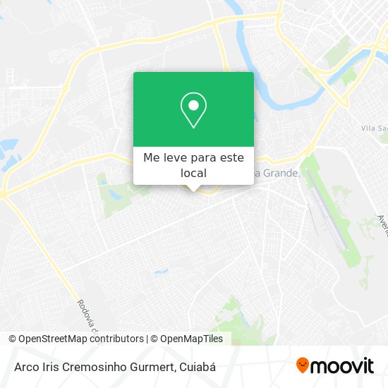 Arco Iris Cremosinho Gurmert mapa