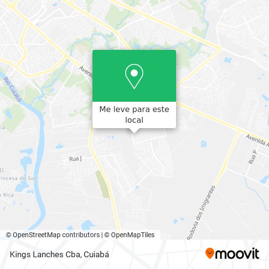 Kings Lanches Cba mapa