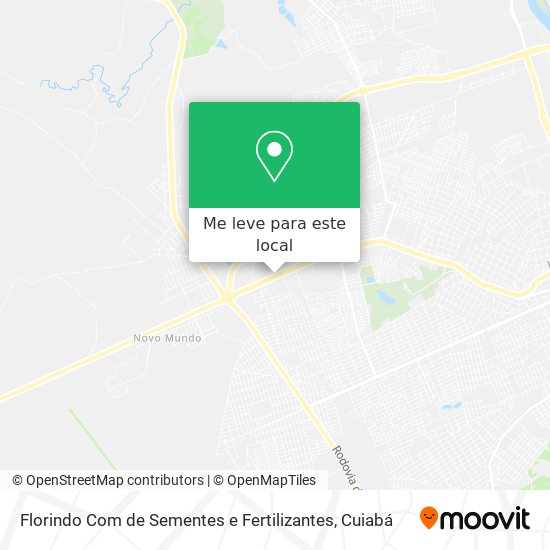 Florindo Com de Sementes e Fertilizantes mapa