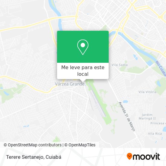 Terere Sertanejo mapa
