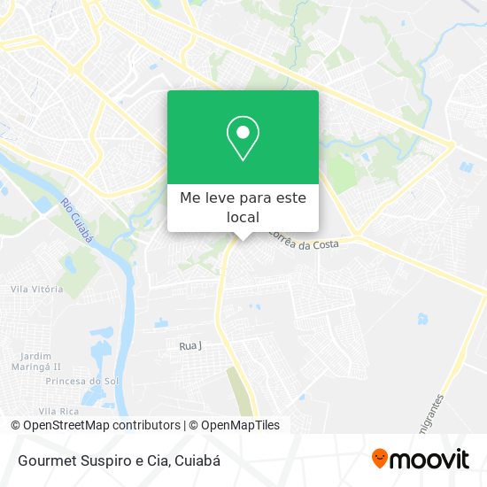 Gourmet Suspiro e Cia mapa