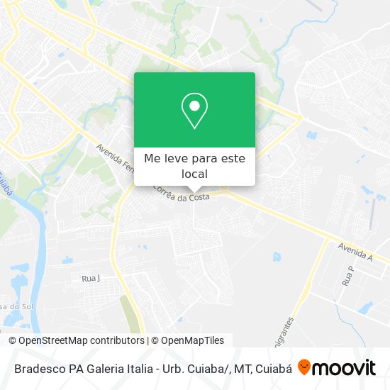 Bradesco PA Galeria Italia - Urb. Cuiaba / , MT mapa