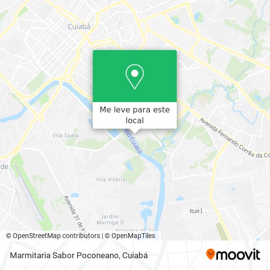 Marmitaria Sabor Poconeano mapa