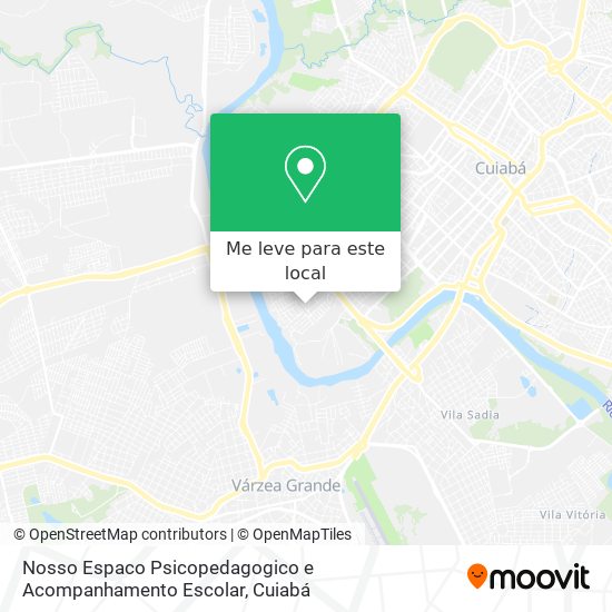 Nosso Espaco Psicopedagogico e Acompanhamento Escolar mapa