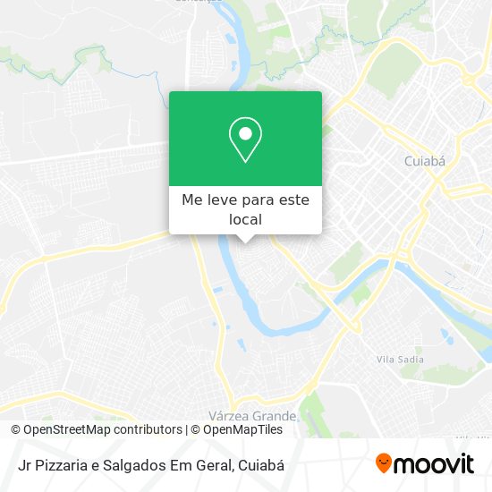 Jr Pizzaria e Salgados Em Geral mapa