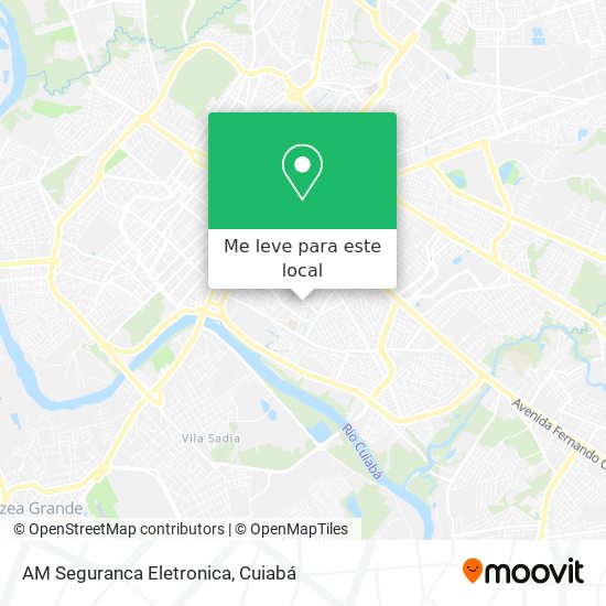 AM Seguranca Eletronica mapa