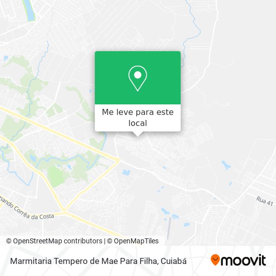 Marmitaria Tempero de Mae Para Filha mapa