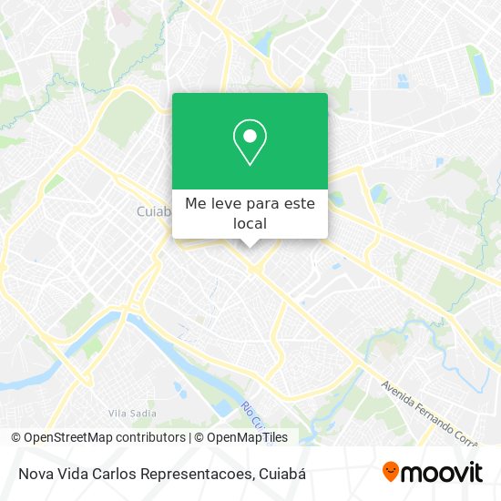 Nova Vida Carlos Representacoes mapa