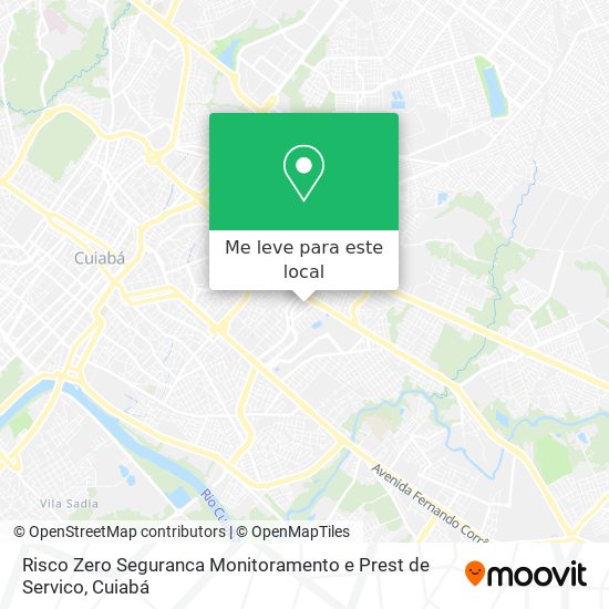 Risco Zero Seguranca Monitoramento e Prest de Servico mapa