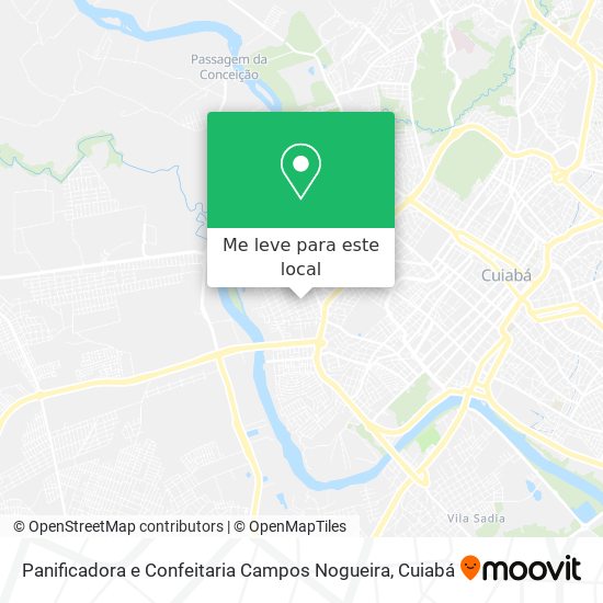 Panificadora e Confeitaria Campos Nogueira mapa