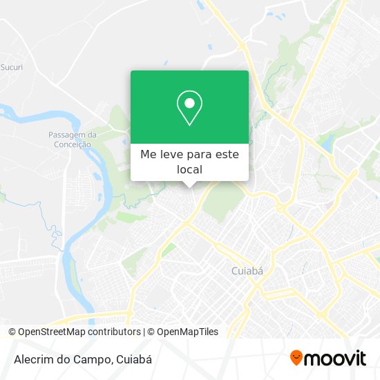 Alecrim do Campo mapa