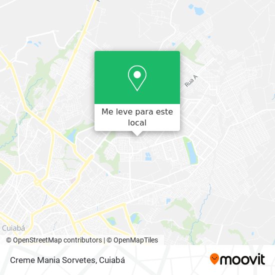 Creme Mania Sorvetes mapa